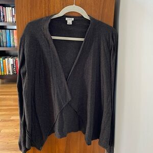 J Crew angled front cardigan
